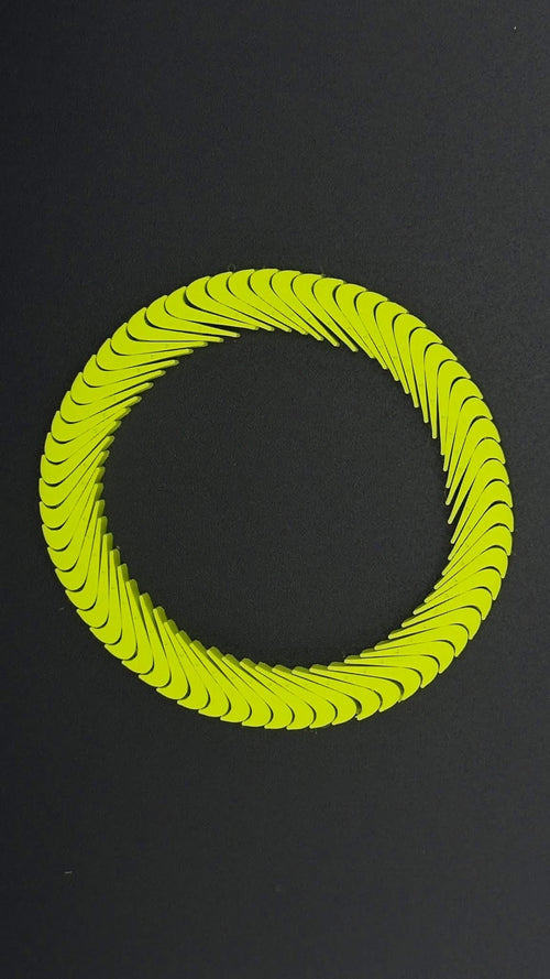 Drawstring Beads - Lime Green