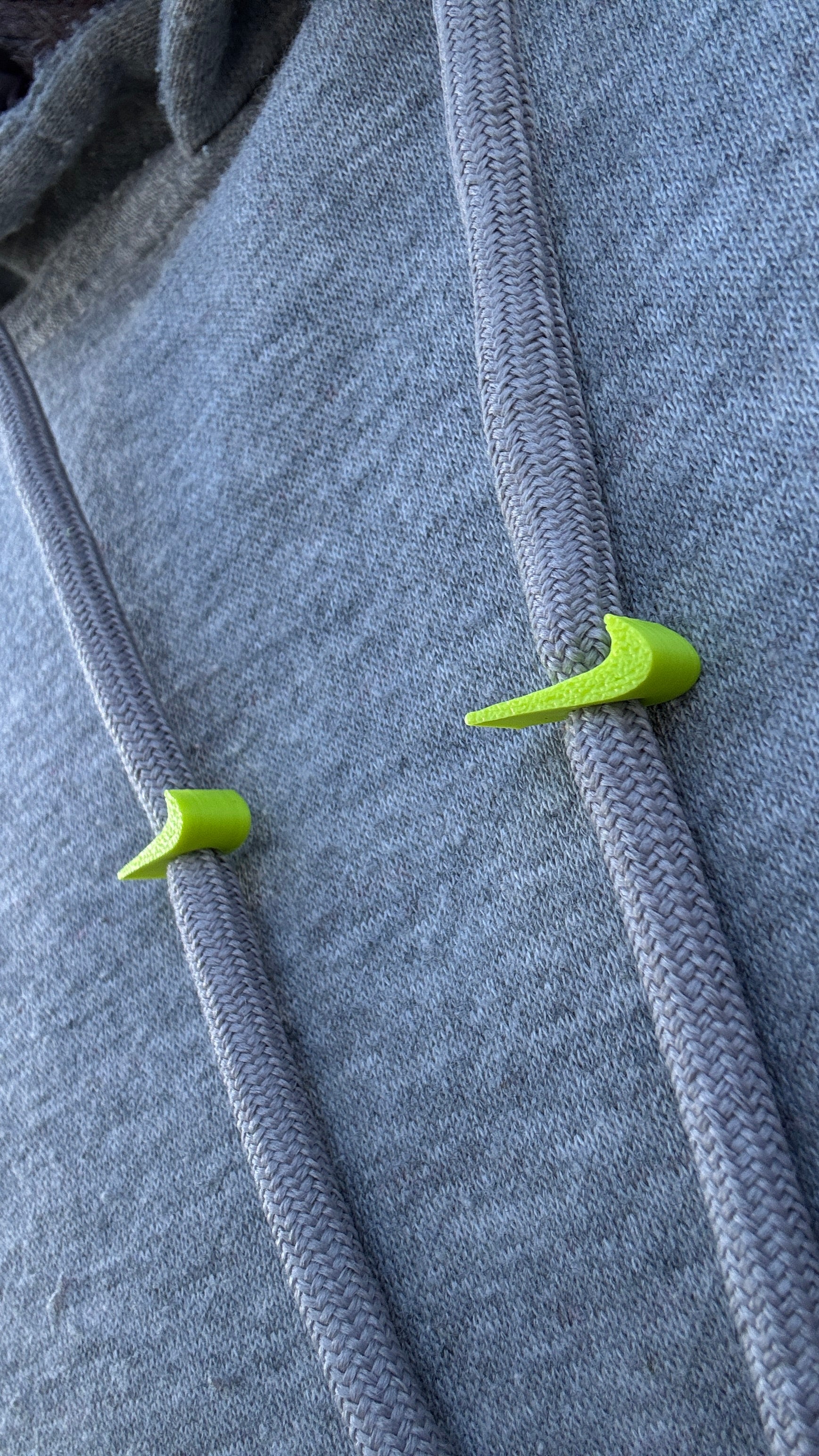 Drawstring Beads - Lime Green